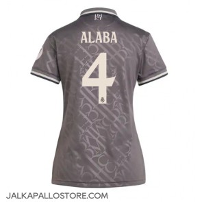 Real Madrid David Alaba #4 Kolmaspaita Naisten 2024-25 Lyhythihainen